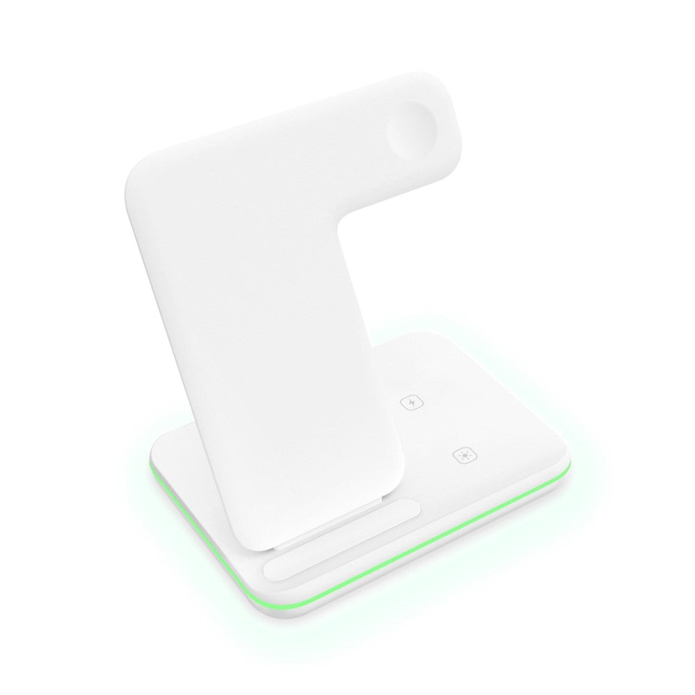 3-in-1 Vertical Wireless Charging Stand with Light Ring – for iPhone, Apple Watch & AirPods