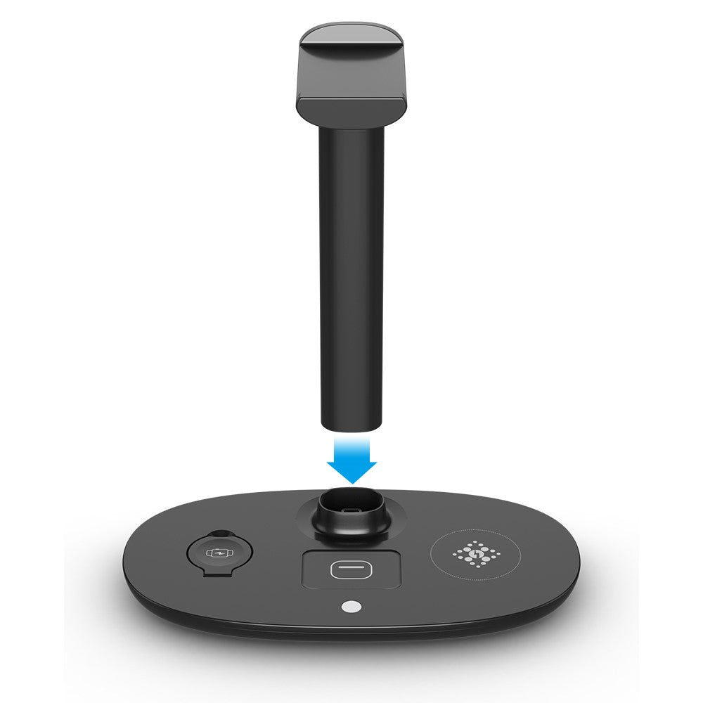 4-in-1 Wireless Charger with Headphone Hanger – Charging Station & Headset Holder