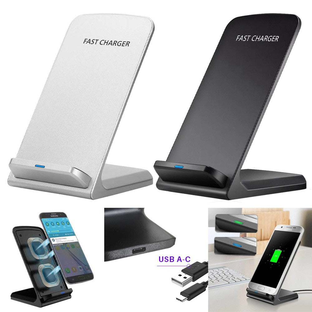 15W Wireless Charging Stand – Fast Charging Cradle for iPhone, Samsung & Huawei