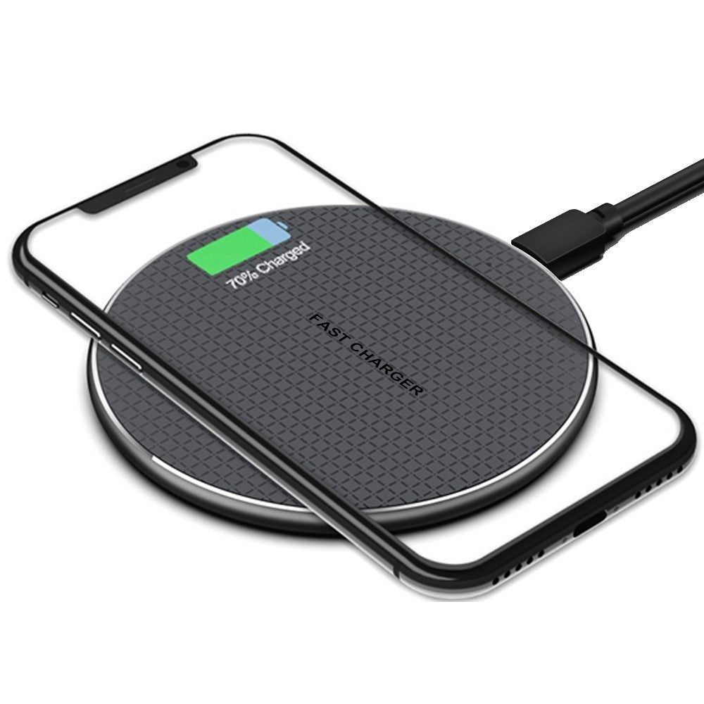 Ultra-Thin Metal Wireless Charging Pad – 15W Fast Charging