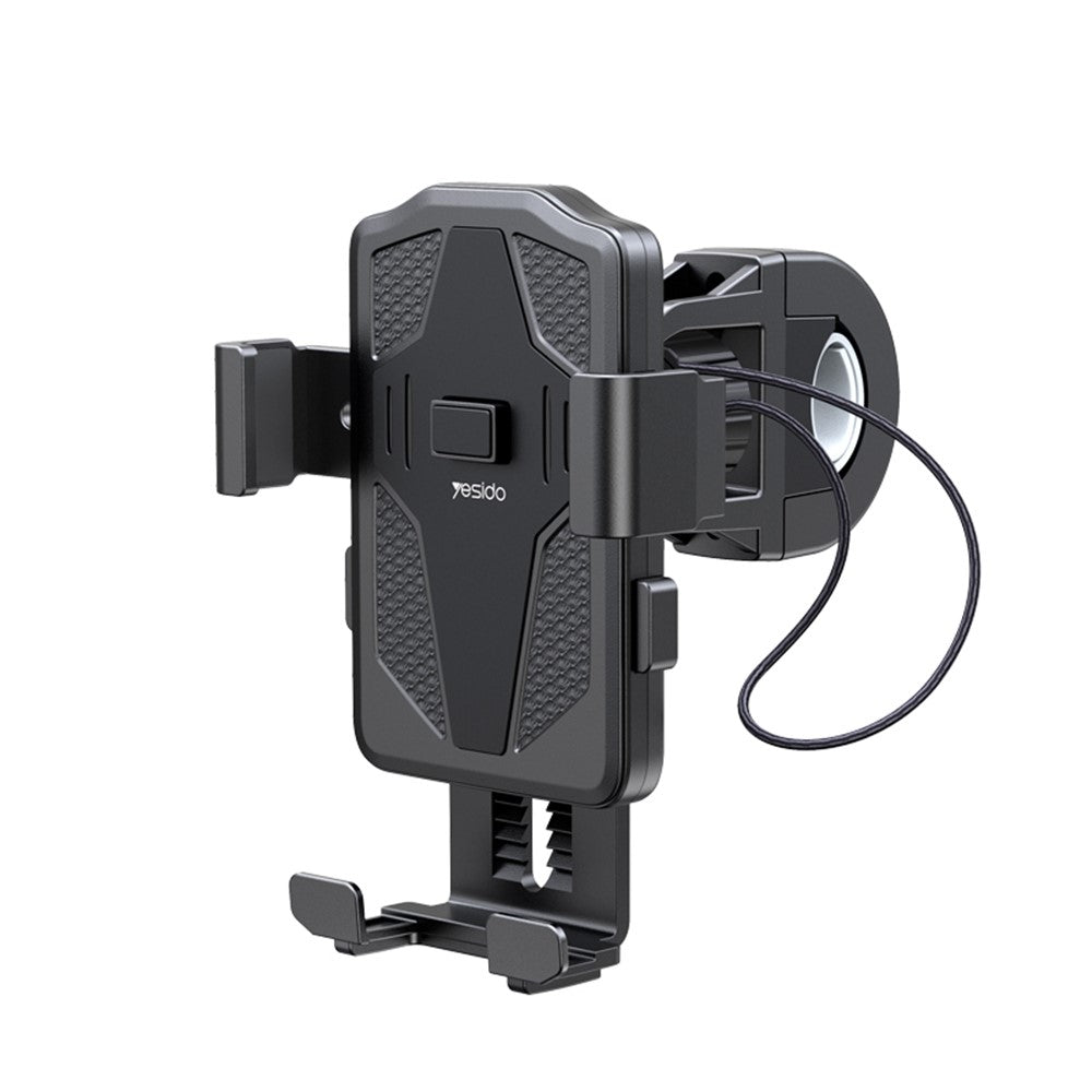 YESIDO C94 360° Rotation Anti Shake Bicycle Motorcycle Cell Phone Mount Holder for iPhone Samsung Huawei