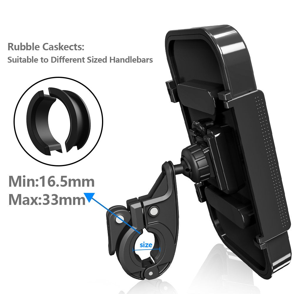 MTB Electric Bicycle Waterproof Touch Screen Phone Case Motorcycle Bike Handlebar Mount Mobile Phone Holder