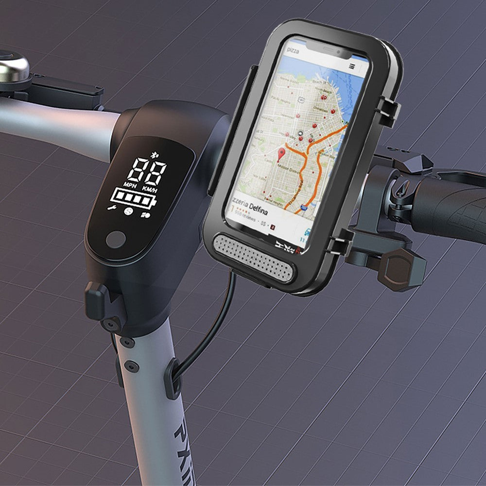 MTB Electric Bicycle Waterproof Touch Screen Phone Case Motorcycle Bike Handlebar Mount Mobile Phone Holder