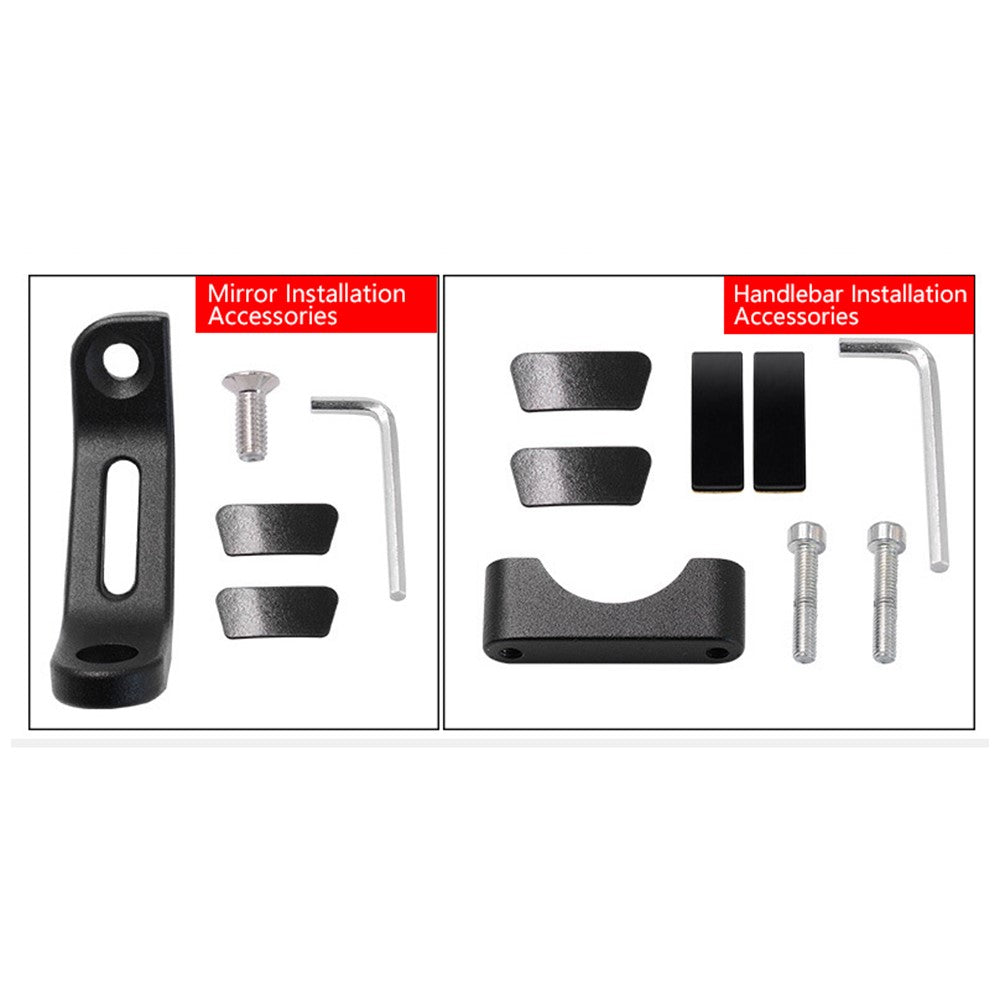 WUPP 360 Degree Aluminum Alloy Motorcycle Bike Rear Mirror Phone Holder GPS Stand Mount for 4-6.5 inch Phone