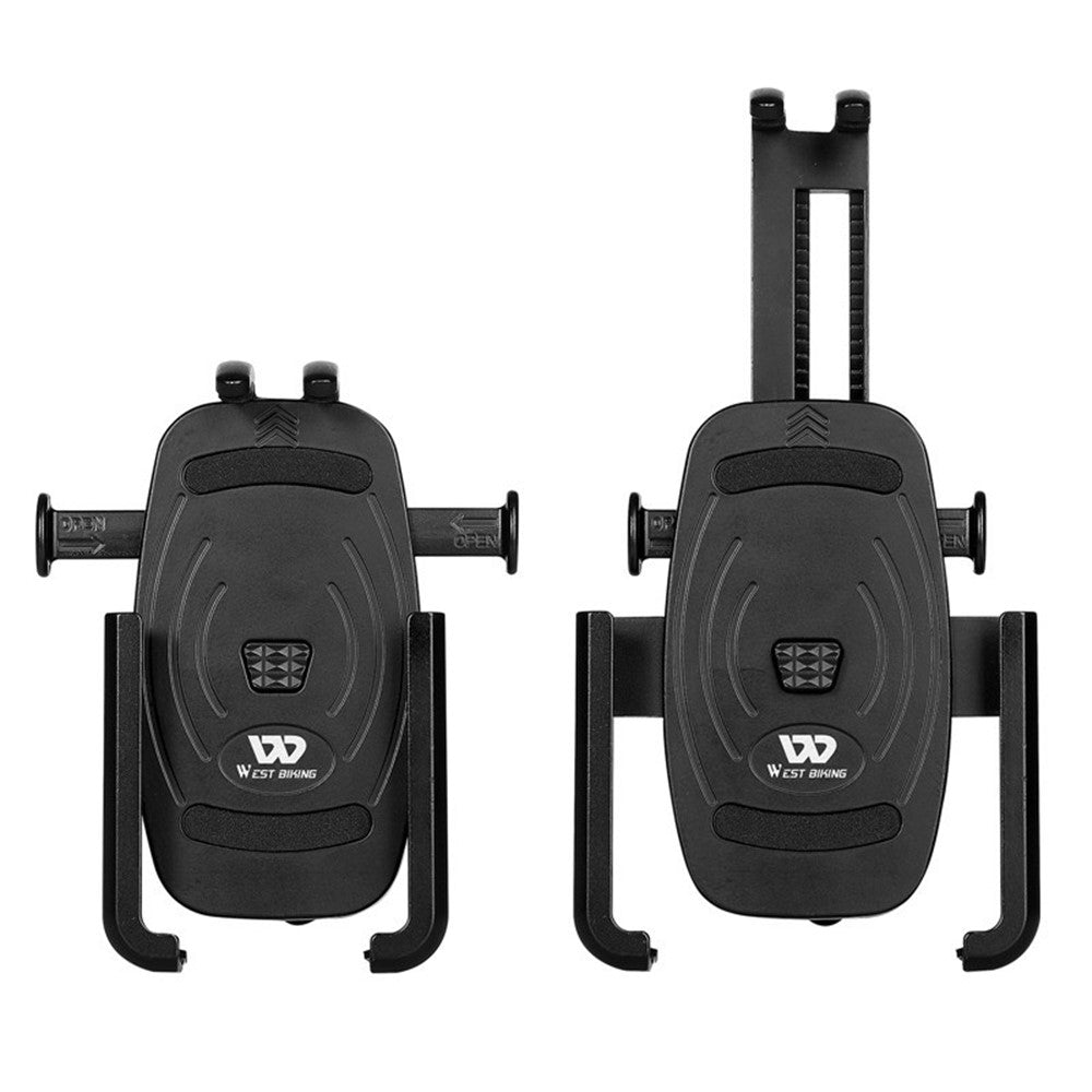 WEST BIKING MTB Bicycle Cycling Mobile Phone Holder Bike Handlebar Phone Stand Bracket for 4.5-6.8 inch Phone
