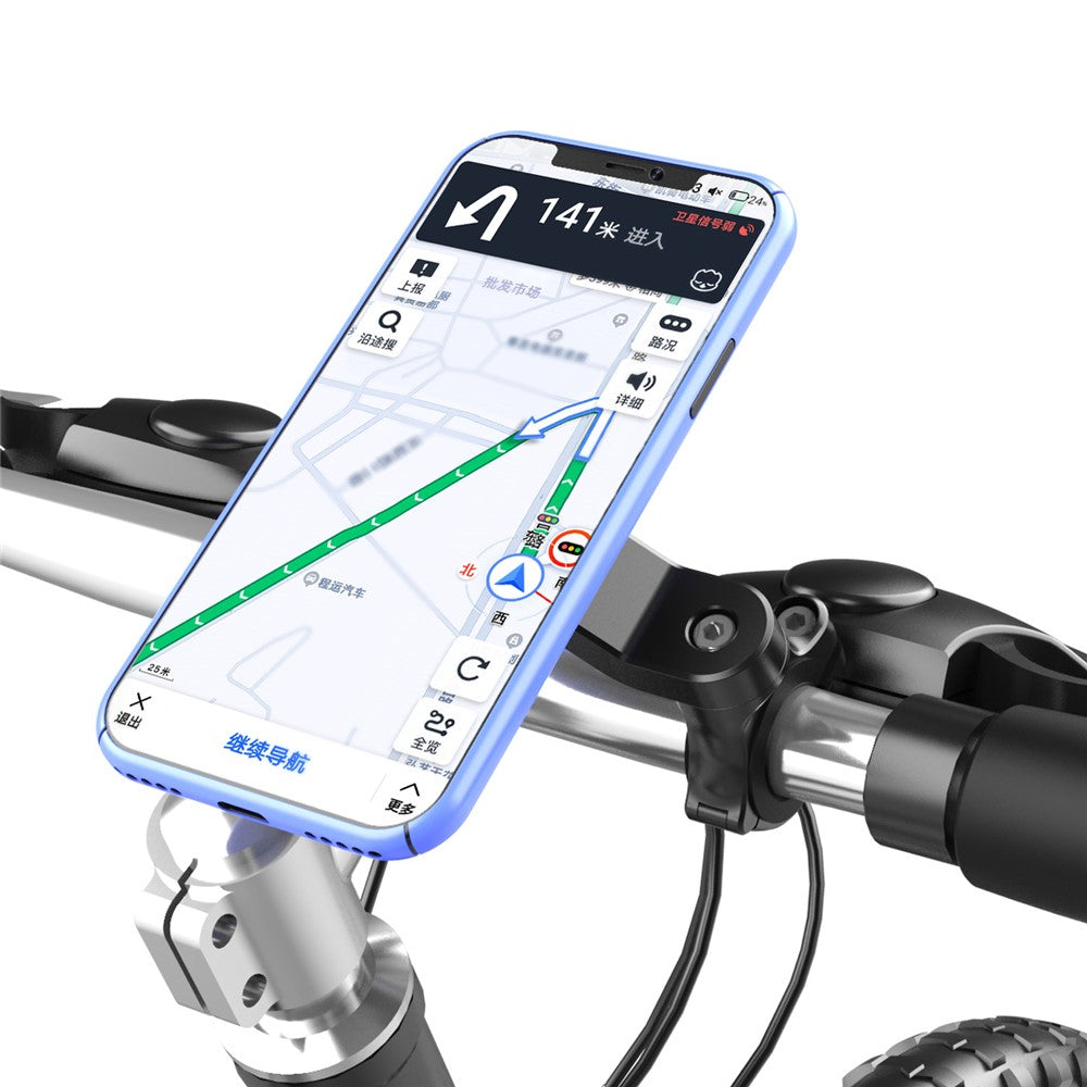 HL-143A Bicycle Anti-shake Mobile Phone Holder Motorcycle Bike Mount Stand Bracket for 4.7-7.2 inch Smartphone