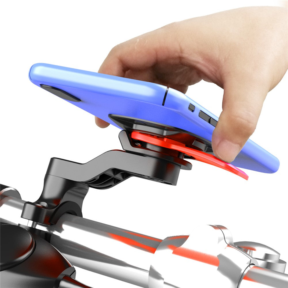 HL-143A Adjustable Rotating Bike Phone Mount Detachable Motorcycle Mobile Phone Holder for 4.7-6.7 Inch Cell Phones