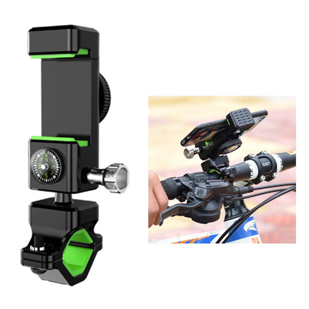 Anti-Theft Bike Phone Mount with Built-In Compass – 360° Rotating Holder