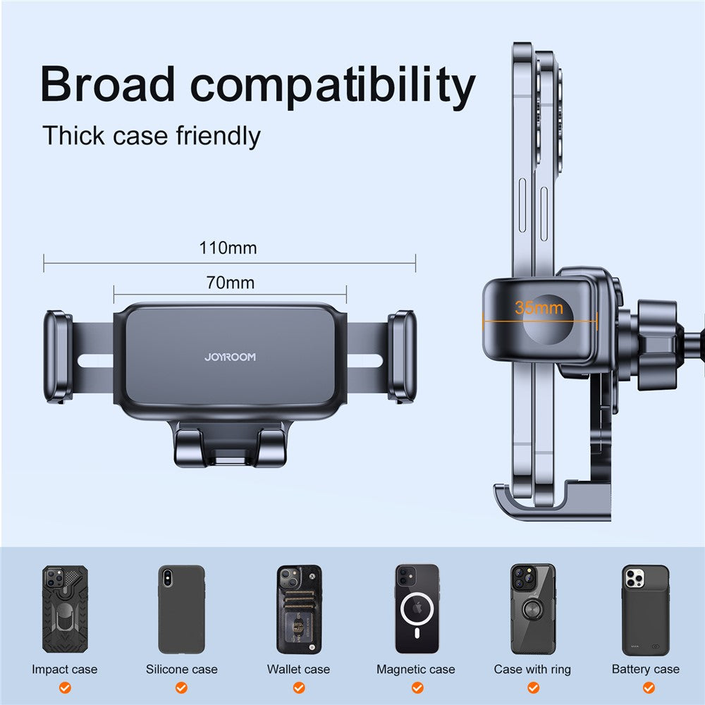JOYROOM JR-ZS283 Heave Duty Car Phone Mount Strong Clasp 360 Degree Rotation Air Vent Phone Holder