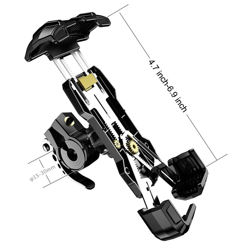 FL-201 Motorcycle Phone Mount Bike Phone Holder Electromobile Handlebar Cell Phone Clamp Scooter Phone Clip for 4.7''- 6.9'' Cell Phones