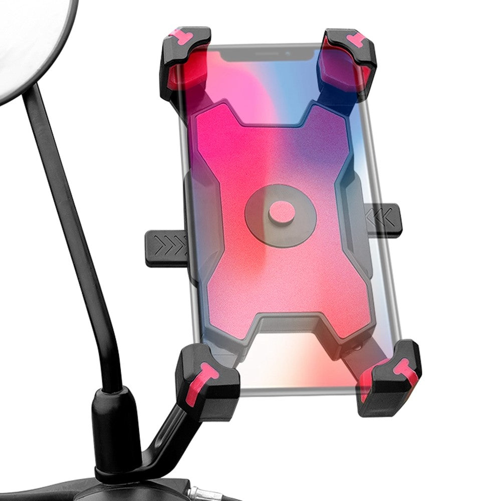 Motorcycle Rearview Mirror Phone Mount – 3.5-6.8 Inch Holder