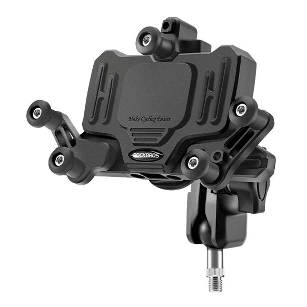 ROCKBROS Horizontal Bike & Motorcycle Phone Mount – Rotatable GPS Holder