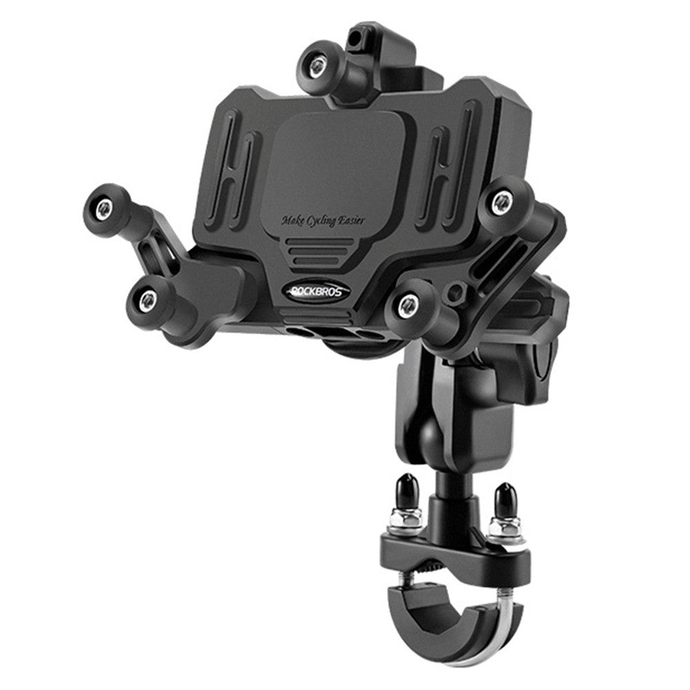 ROCKBROS Horizontal Bike & Motorcycle Phone Mount – Rotatable GPS Holder