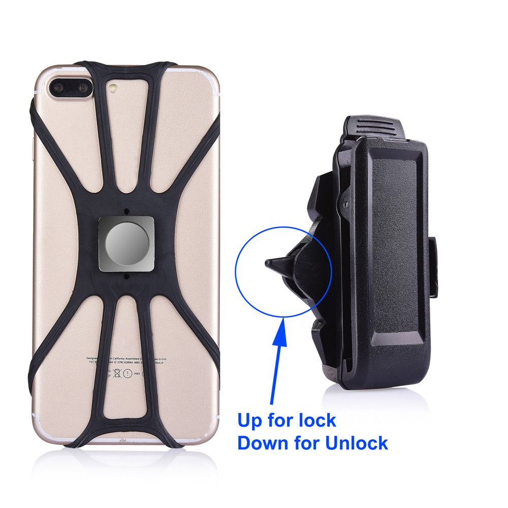 Universal Flexible Octopus Shape Magnetic Phone Shell + Belt Clip