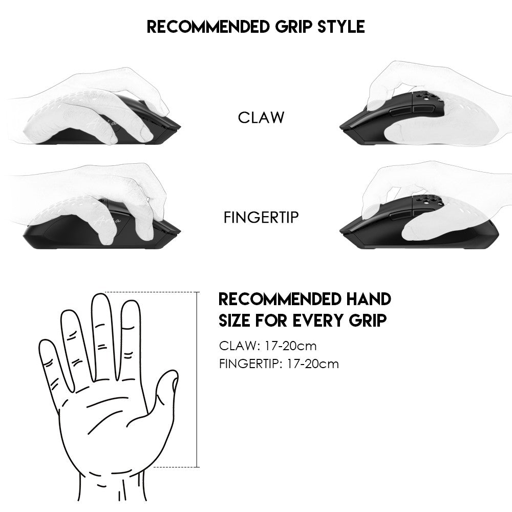 TEEVO Aria XD7 Wireless Gaming Mouse – 26,000 DPI, 6 Programmable Buttons