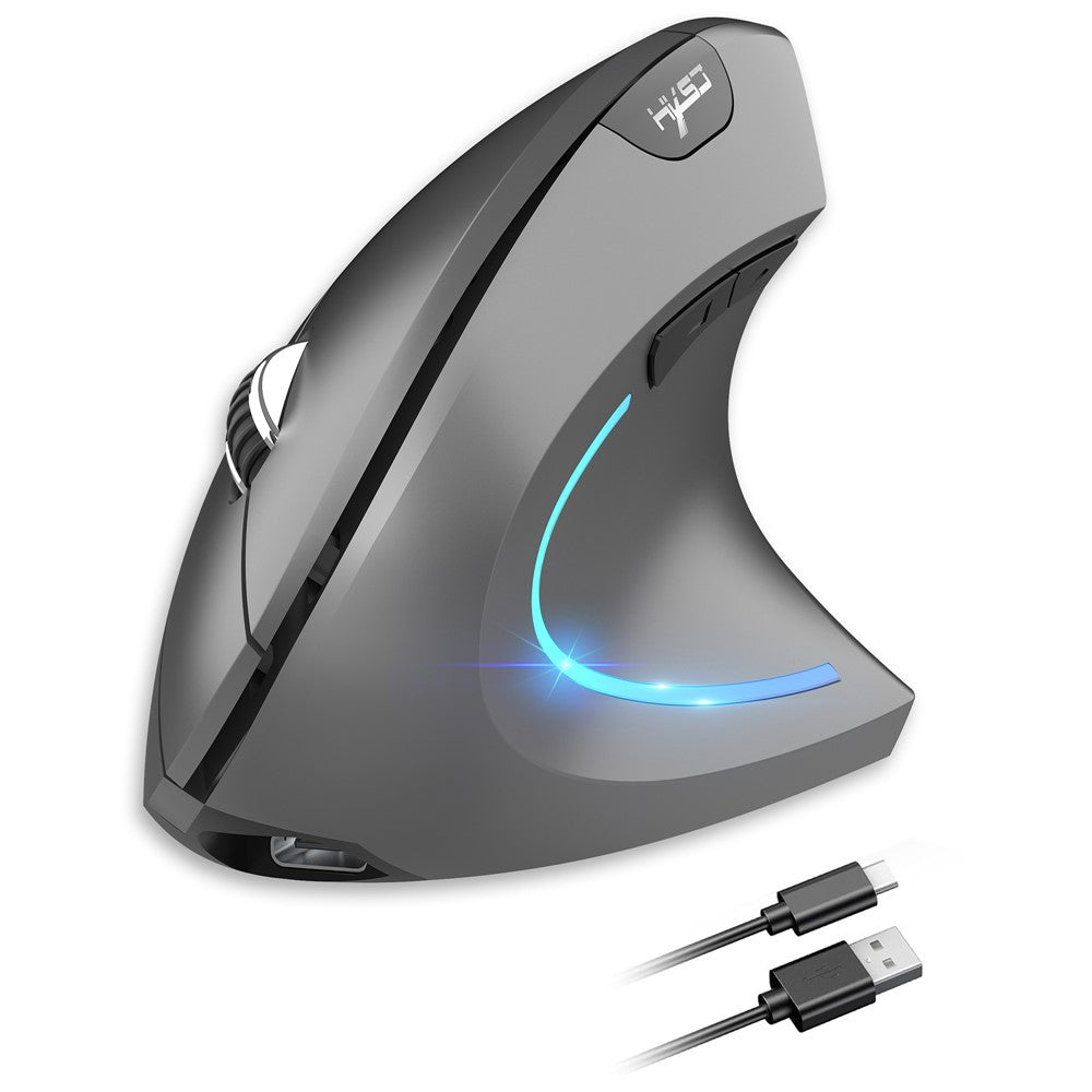 Ergonomic Vertical Mouse – Silent Click, Dual Mode 2.4G & Bluetooth, 2400 DPI