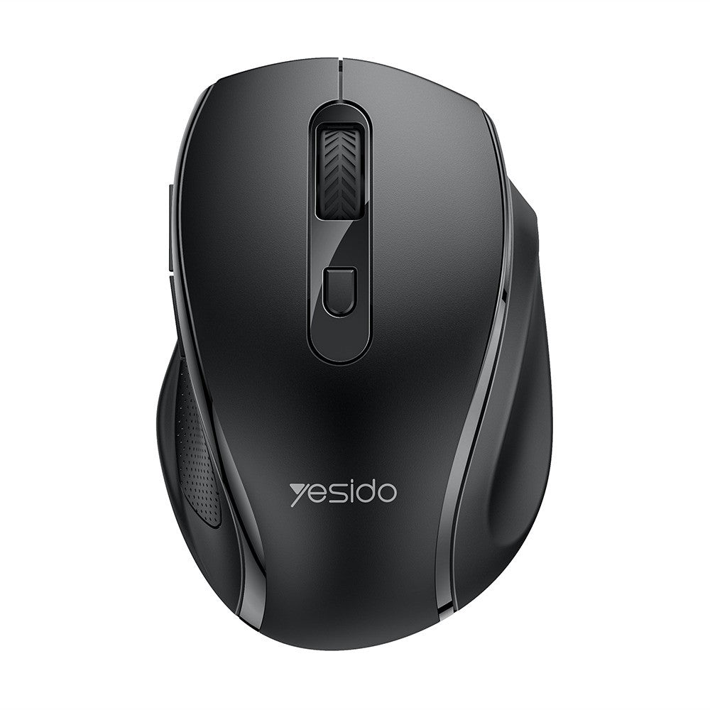 Quiet Wireless Business Mouse – 6 Programmable Buttons, Wide Side Rest