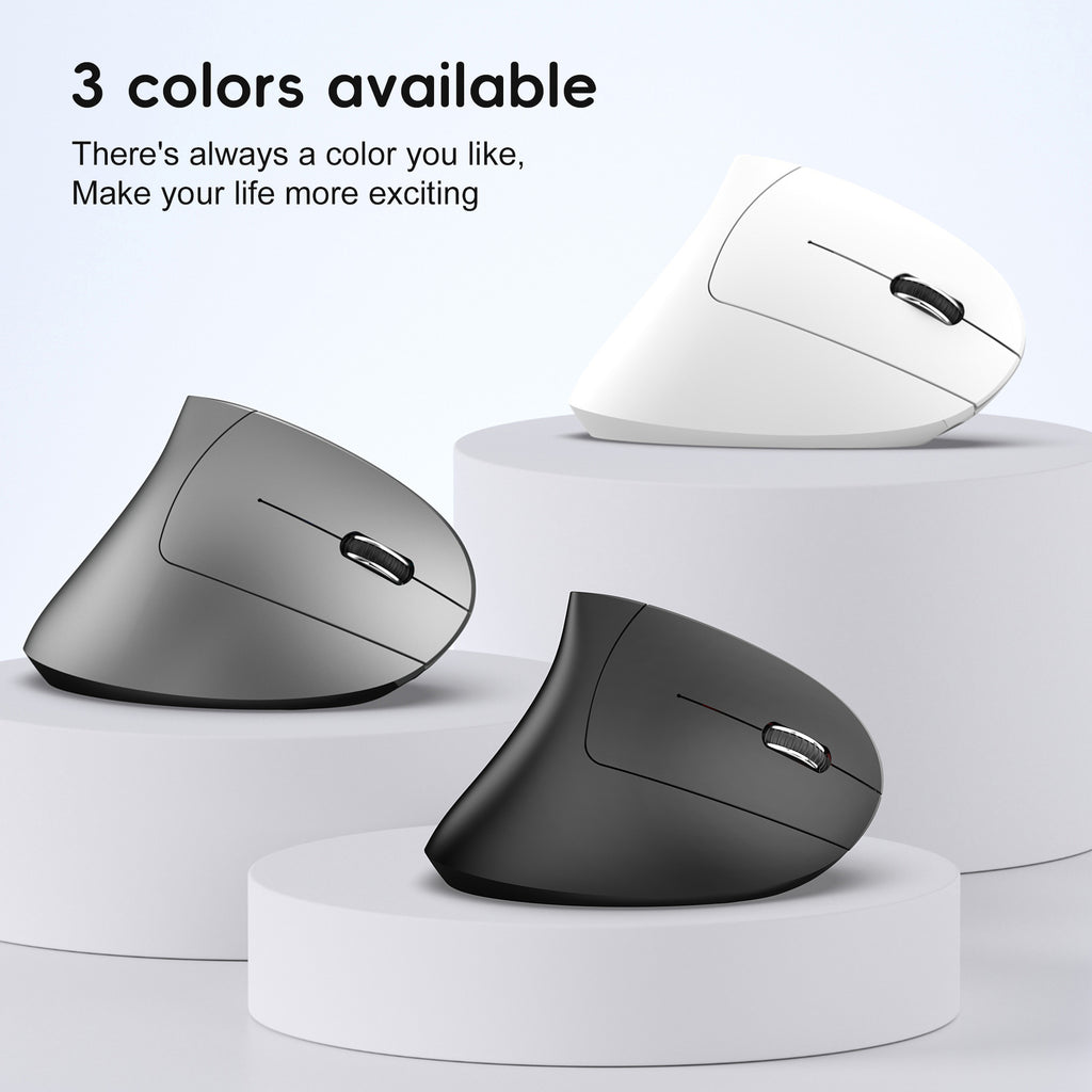 Ergonomic Vertical Mouse – Adjustable, Dual Mode 2.4G & Bluetooth, 2400 DPI