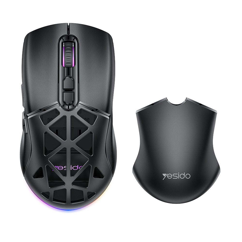 Wireless Gaming Mouse – Tri-Mode 2.4G, Bluetooth & Wired, RGB Backlit