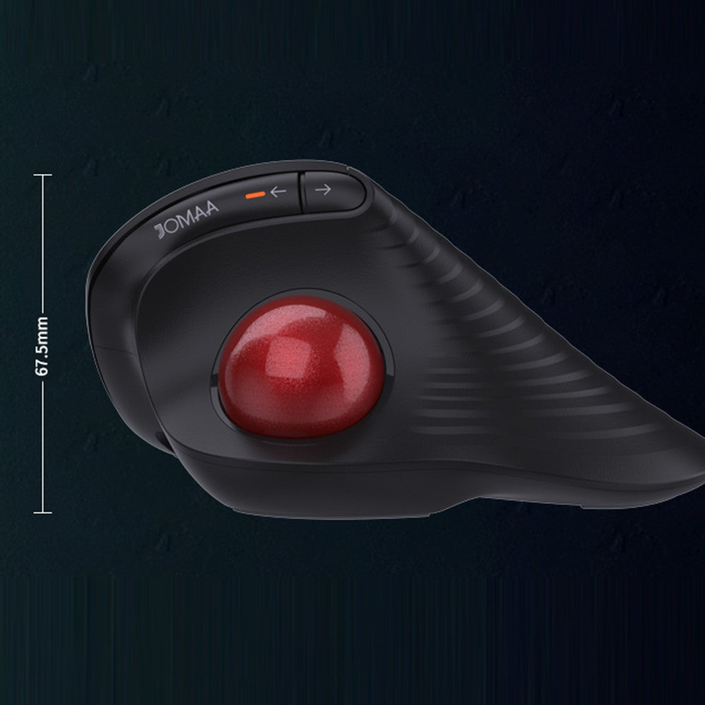 Ergonomic Trackball Mouse – Silent, Rechargeable, Dual Mode 2.4G & Bluetooth