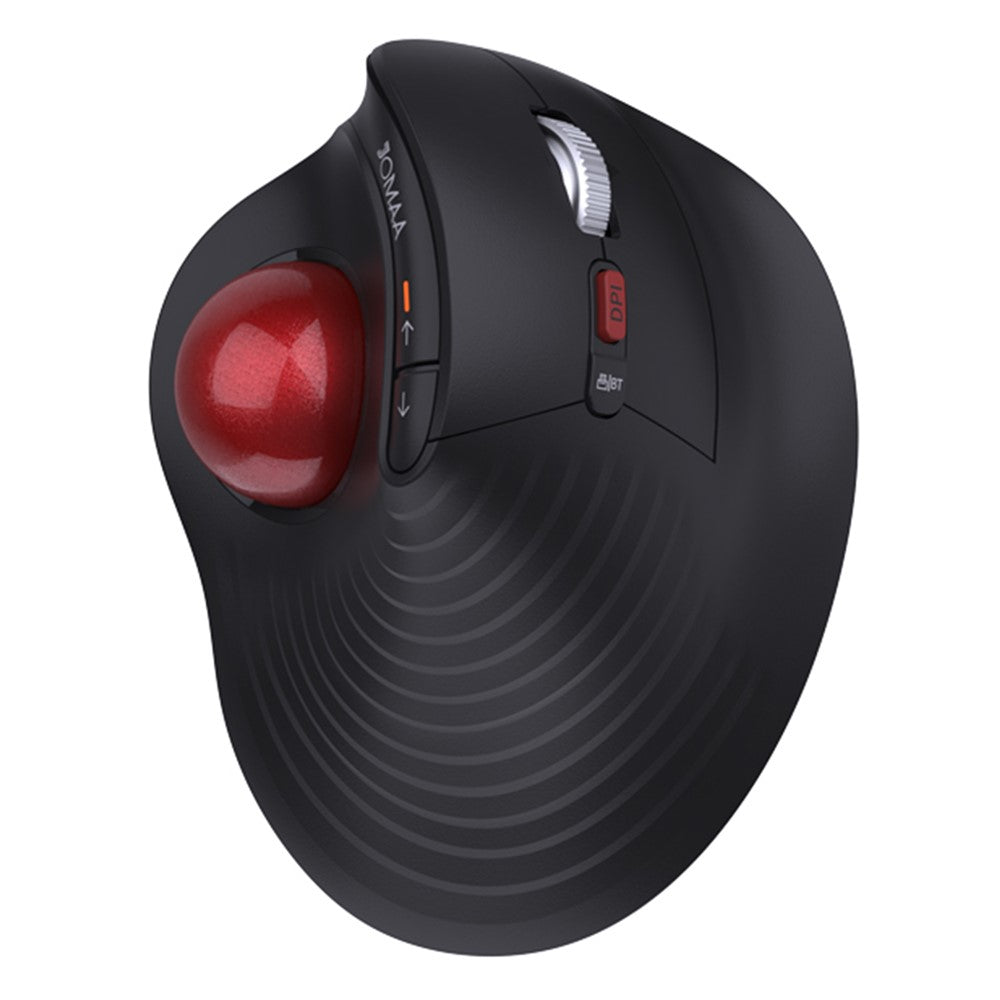 Ergonomic Trackball Mouse – Silent, Rechargeable, Dual Mode 2.4G & Bluetooth