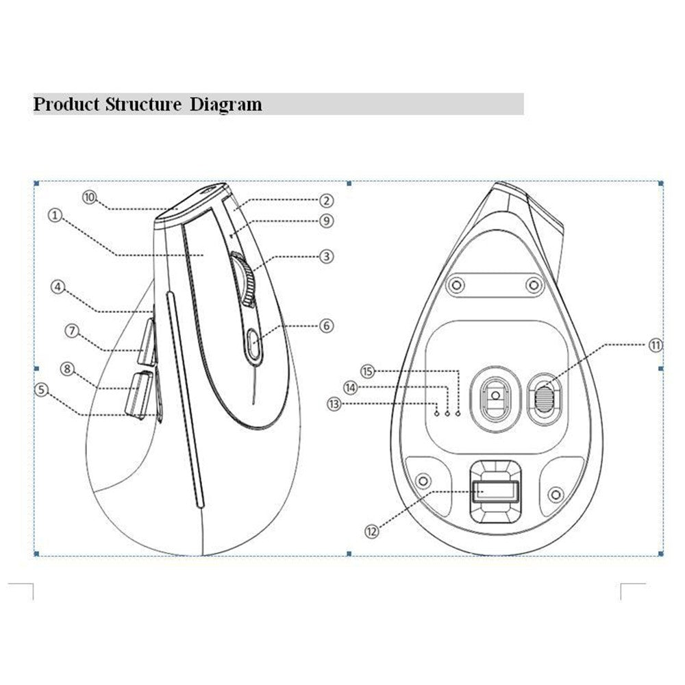 Ergonomic Wireless Gaming Mouse – 2.4G & Bluetooth, RGB, Rechargeable