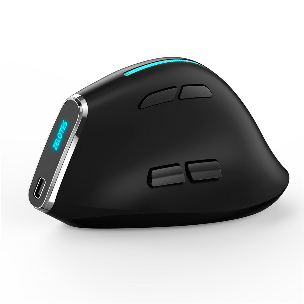 Ergonomic Wireless Gaming Mouse – 2.4G & Bluetooth, RGB, Rechargeable