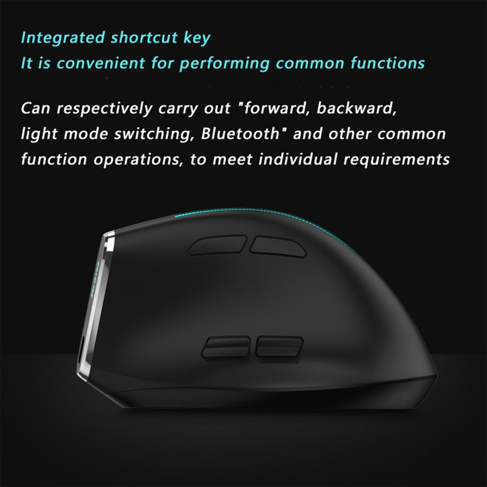 Ergonomic Wireless Gaming Mouse – 2.4G & Bluetooth, RGB, Rechargeable