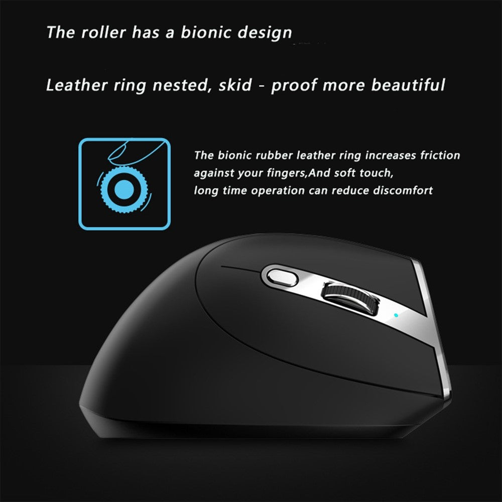 Ergonomic Wireless Gaming Mouse – 2.4G & Bluetooth, RGB, Rechargeable