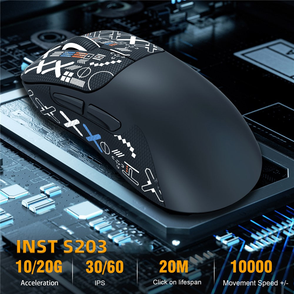 Tri-Mode Wireless Gaming Mouse – 10,000 DPI, Programmable Buttons