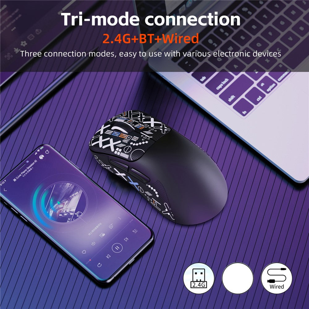 Tri-Mode Wireless Gaming Mouse – 10,000 DPI, Programmable Buttons