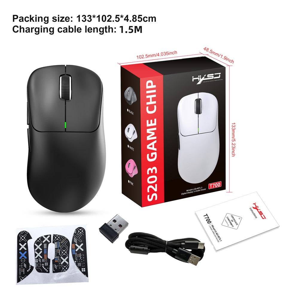 Tri-Mode Wireless Gaming Mouse – 10,000 DPI, Programmable Buttons
