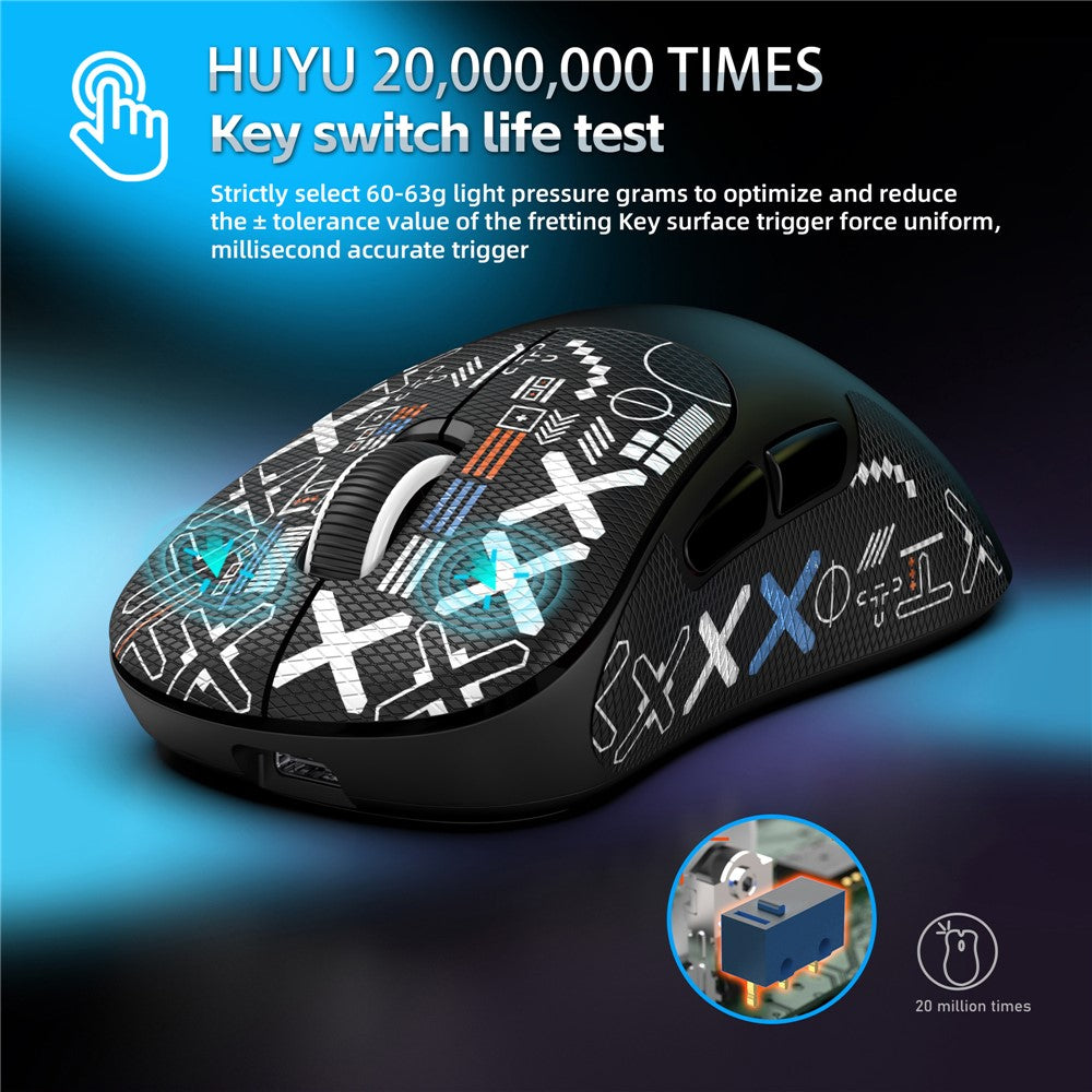 Tri-Mode Wireless Gaming Mouse – 10,000 DPI, Programmable Buttons