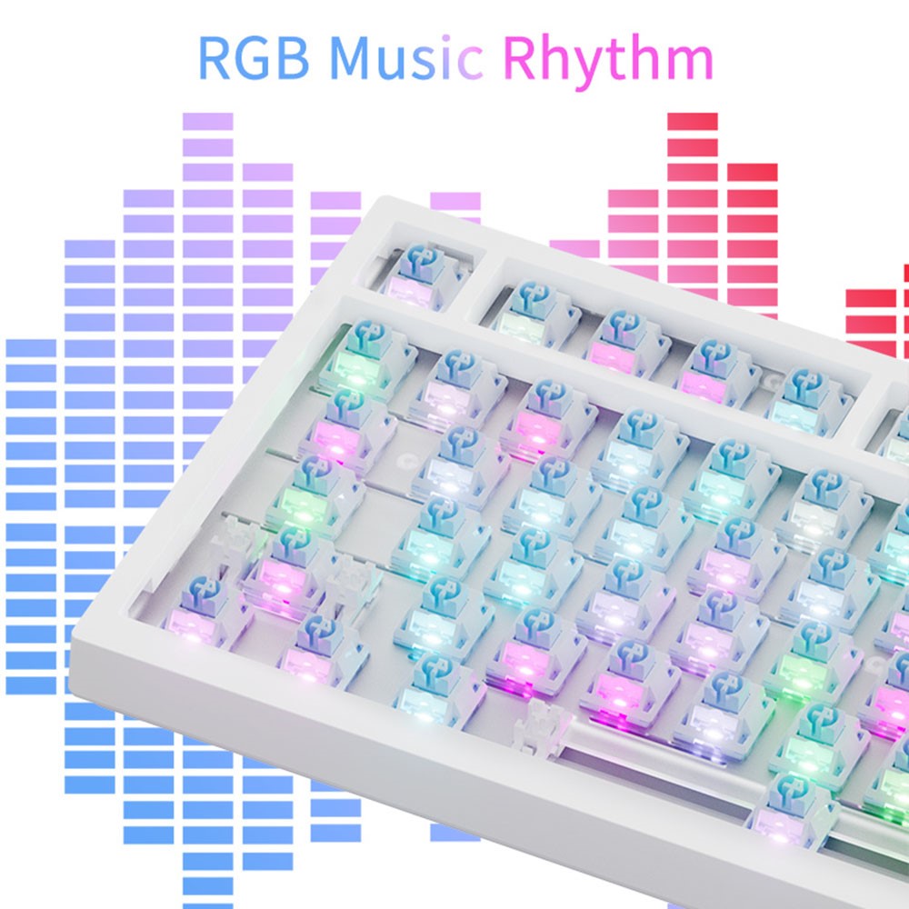 AJAZZ AK820 Pro Wireless Mechanical Keyboard – 81-Key, RGB, Flying Fish Switches