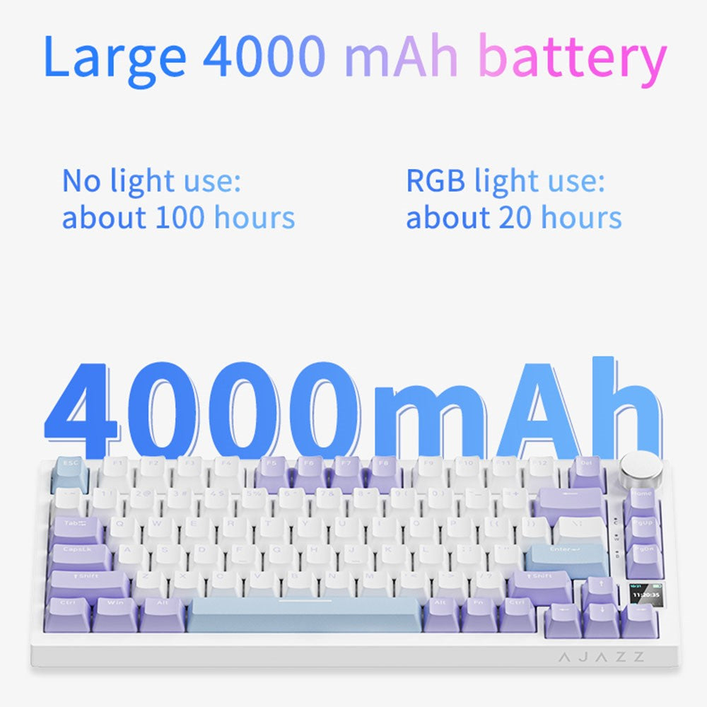 AJAZZ AK820 Pro Wireless Mechanical Keyboard – 81-Key, RGB, Flying Fish Switches