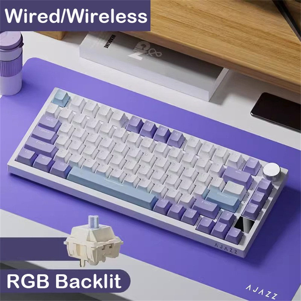 AJAZZ AK820 Pro Wireless Mechanical Keyboard – 81-Key, RGB, Flying Fish Switches