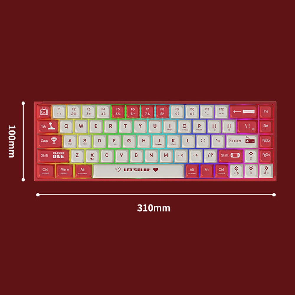 AJAZZ AK680 Hot-Swappable Mechanical Gaming Keyboard – 68-Key Wired