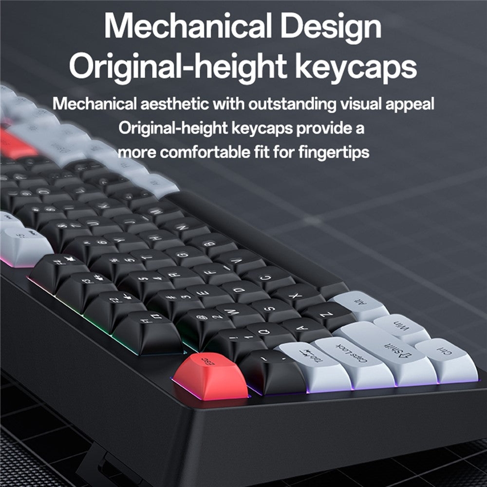104-Key Low-Noise Mechanical Keyboard – RGB Backlit, English Layout
