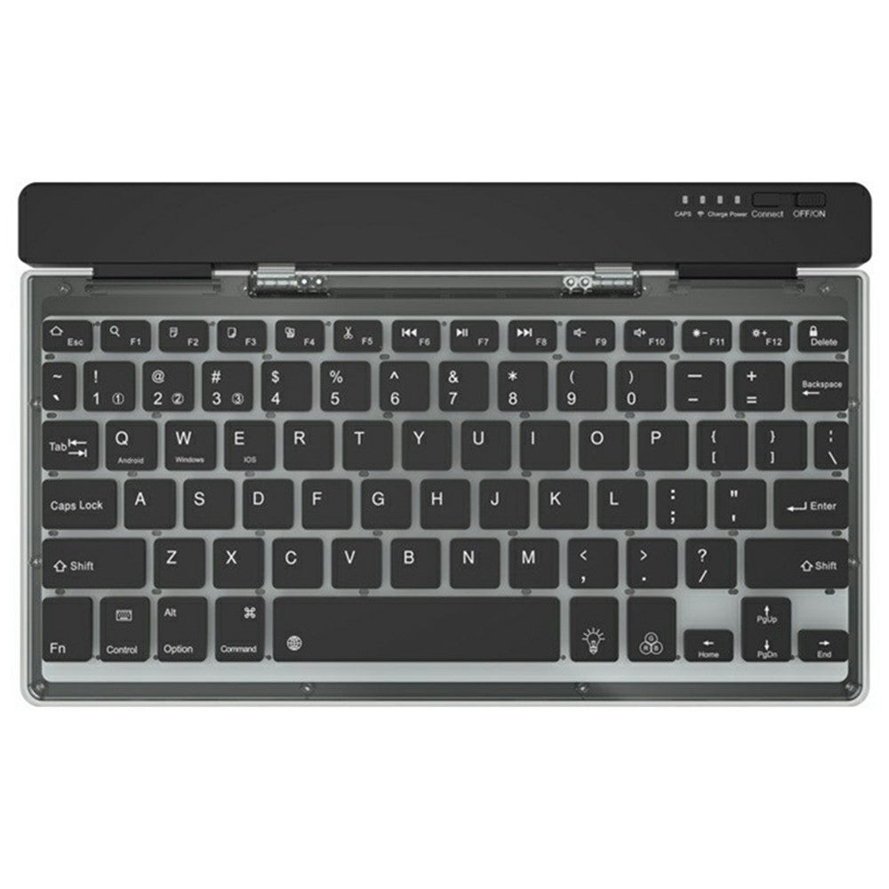 Foldable Transparent Wireless Keyboard – Tri-Mode, For Computer & Tablet