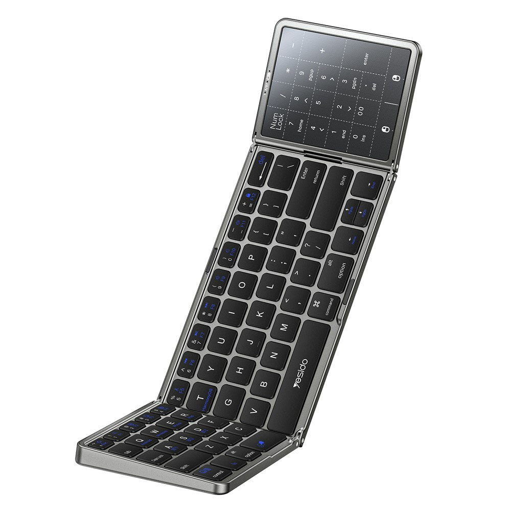 Tri-Fold Wireless Keyboard with Touchpad – For Phone, Tablet & PC