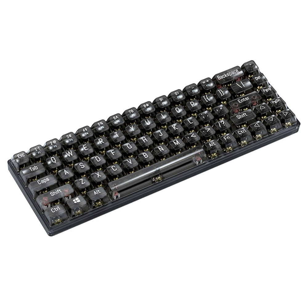 T-WOLF T40 Wired Mechanical Keyboard with Clear Keycaps
