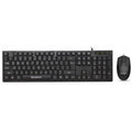 Wired Keyboard & Ergonomic Mouse Set for Desktop & Laptop