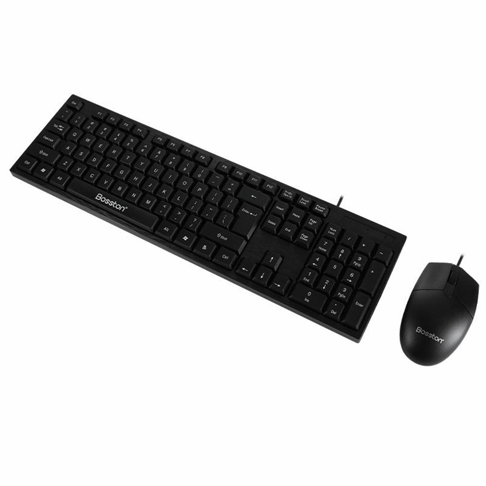 Wired Keyboard & Ergonomic Mouse Set for Desktop & Laptop