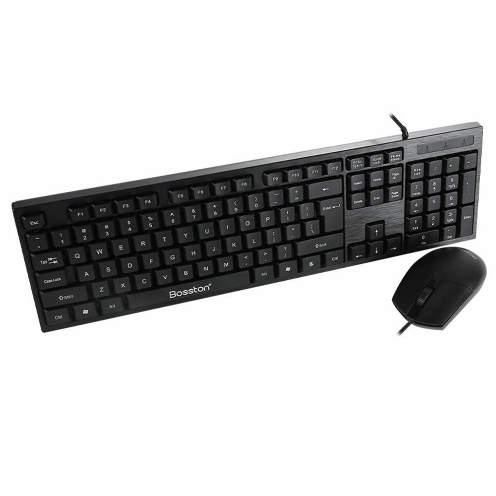 Wired Keyboard & Ergonomic Mouse Set for Desktop & Laptop