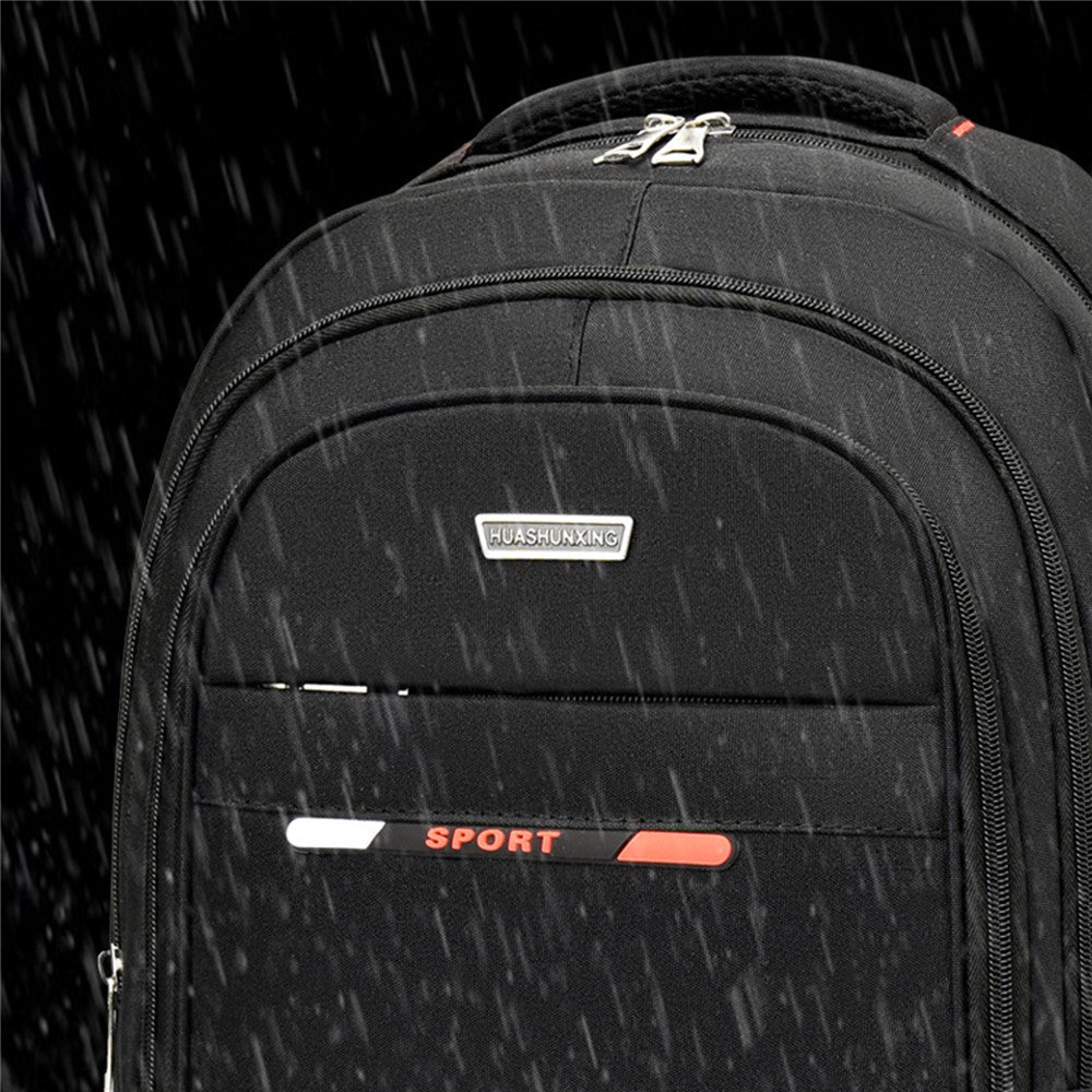 ZWX-6010 Size S Oxford Cloth Travel Backpack Dual Shoulder Laptop Bag with USB Port