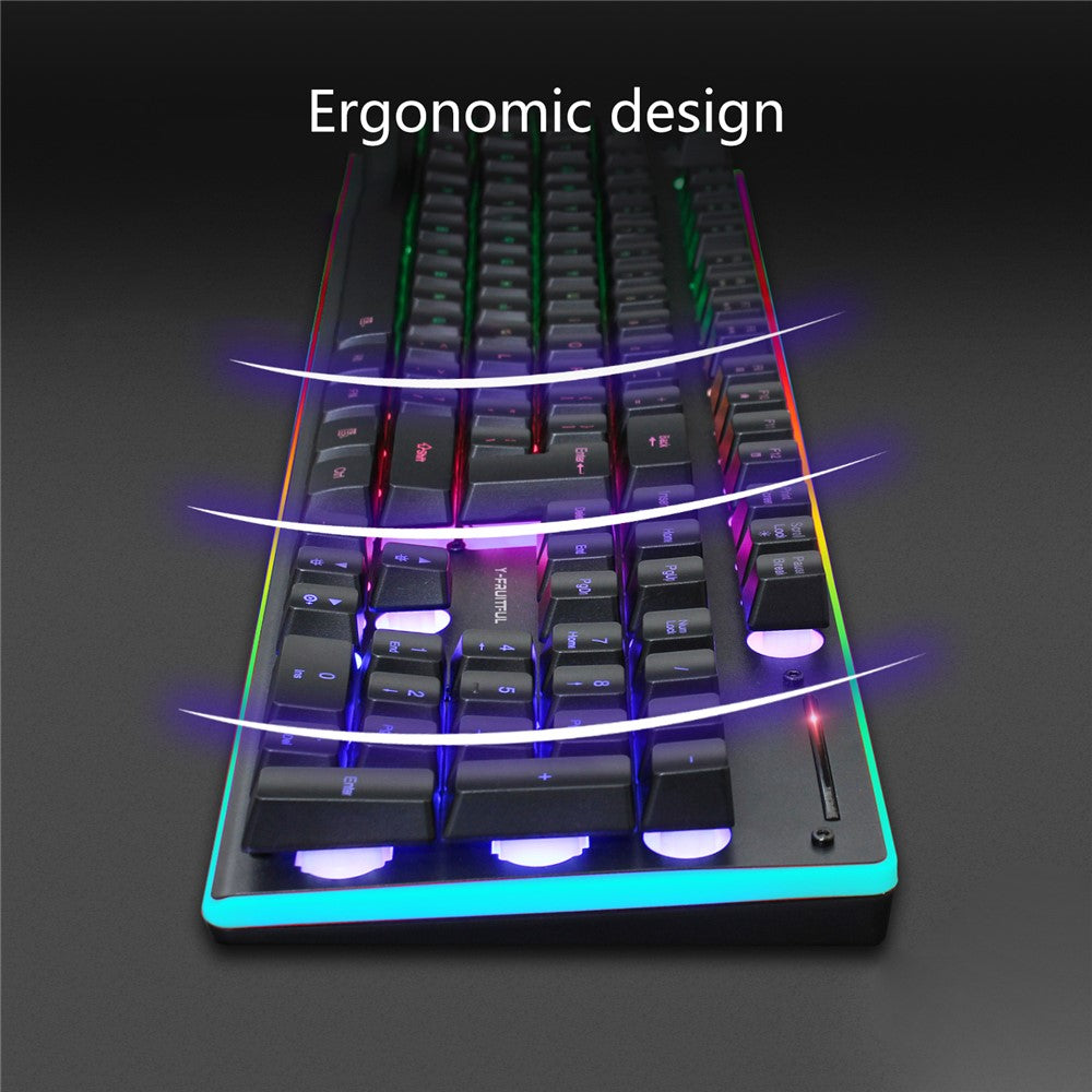 Backlit Wireless Keyboard & Mouse Set for Home Office