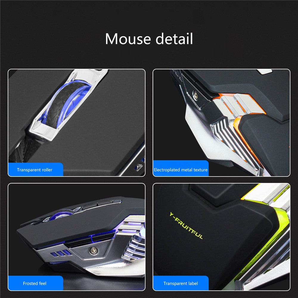 Backlit Wireless Keyboard & Mouse Set for Home Office