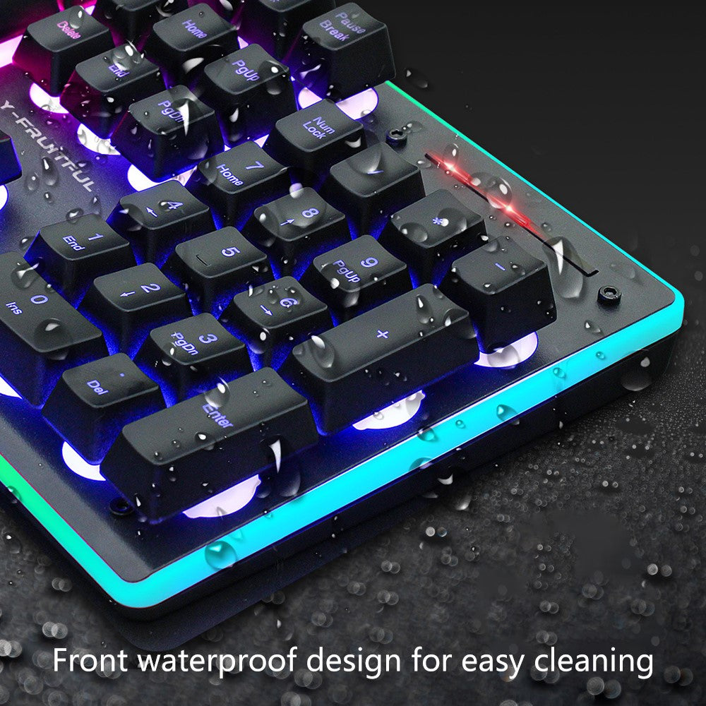 Backlit Wireless Keyboard & Mouse Set for Home Office