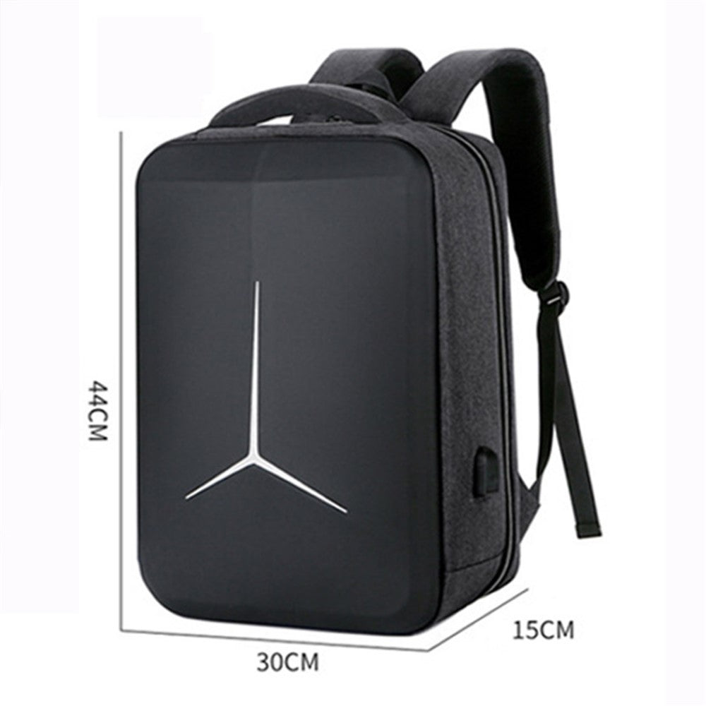 15 inch Laptop Backpack Waterproof Oxford Cloth+Polyester Computer Rucksack with USB Charging Port