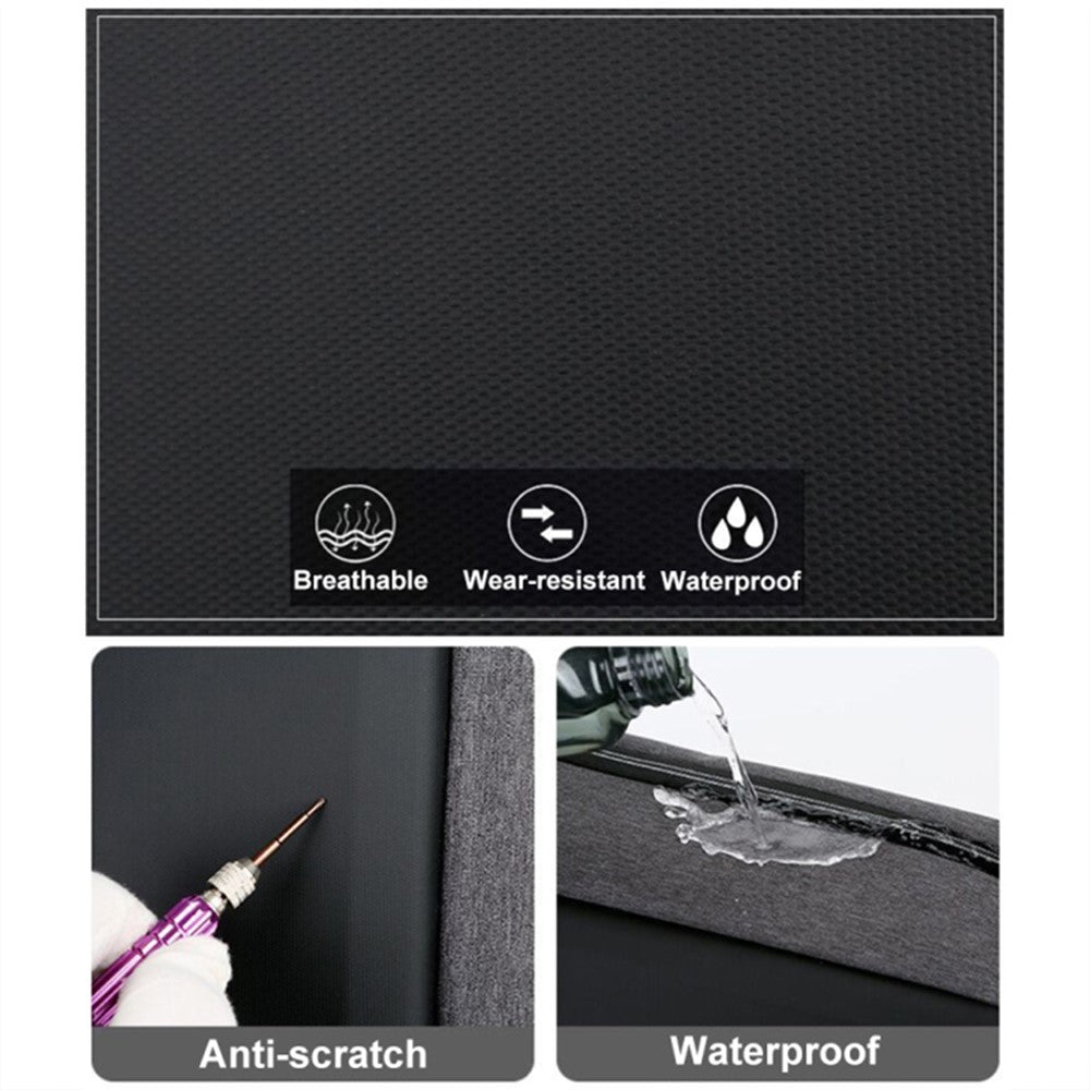 15 inch Laptop Backpack Waterproof Oxford Cloth+Polyester Computer Rucksack with USB Charging Port